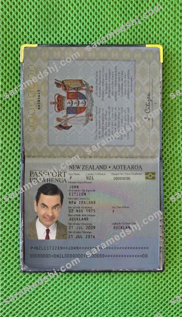 New Zealand passport (2005-2009) photo look
